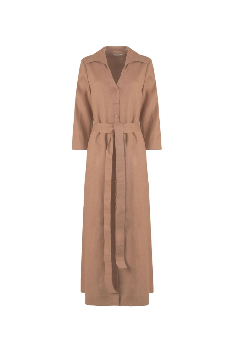 Dress Elema #5K-2261-1 tyomno-bezhevyj 164