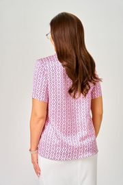 Bluzka LeNata #12552 rozovyj romb