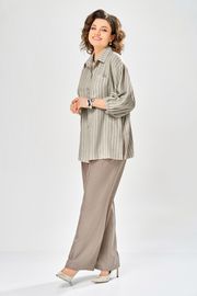 Комплект Ольга Стиль арт. С1017 хаки-коричневый