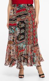 Юбка Avila 1015 бордовый