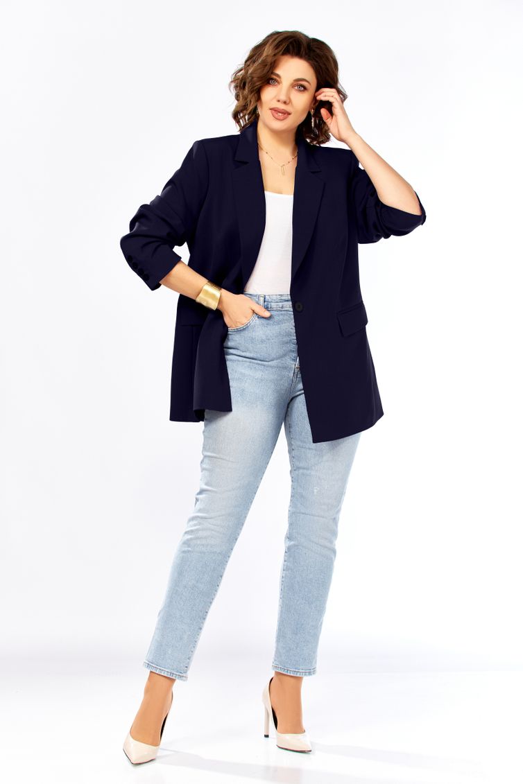 Жакет Ольга Стиль арт. С986 темно-син