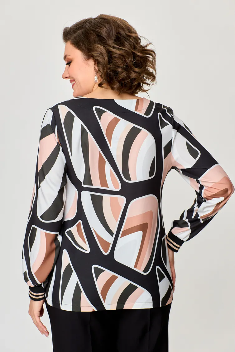 Blouse nika.pl #0401602 M&M-16 korichnevyj