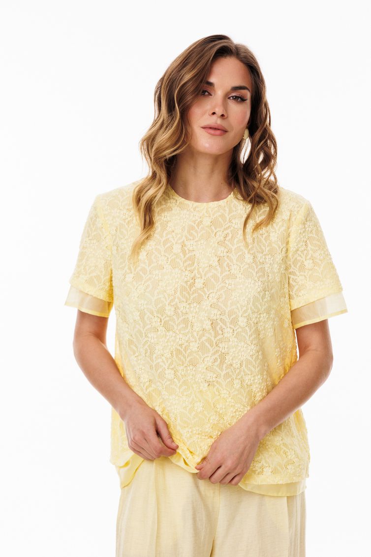 Блузка EOLA арт. 3121 сливочное масло