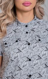 Dress NOVITA 1338-1 seryj