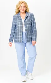 Костюм OVERYOU 194/1 голуб клетка