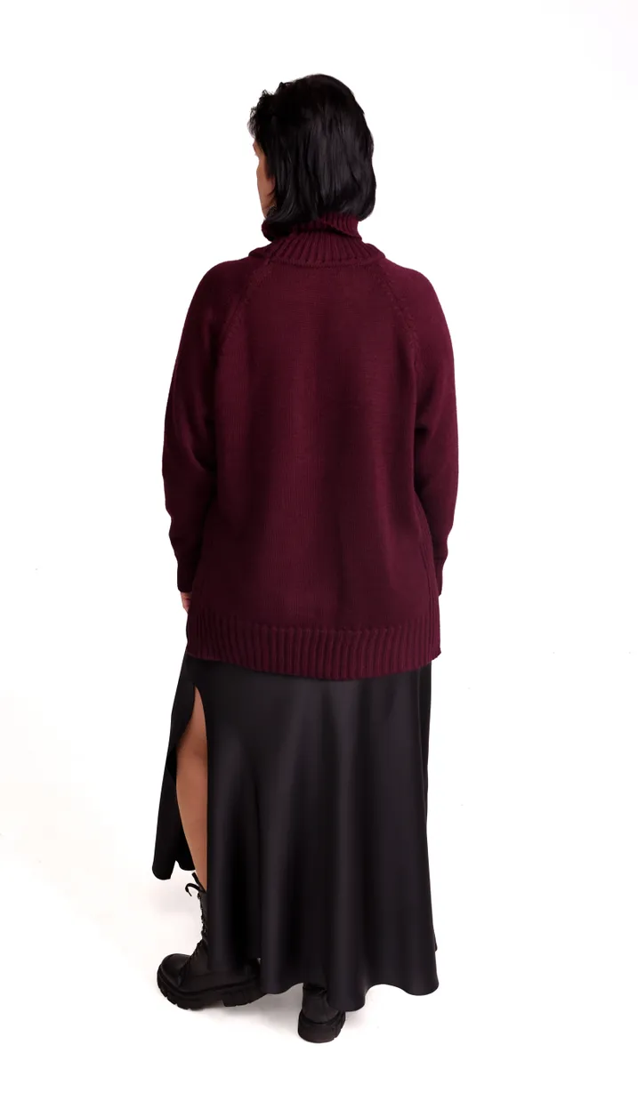 Sweter Romgil #RV0124-ShE5 temno-bordovyj