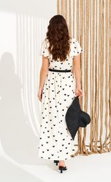 Платье Elletto Life 11137 молочно-черный