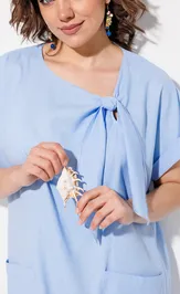 Sukienka Anastasia MAK 1326 goluboj