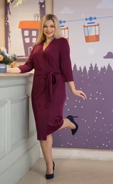 Sukienka NOVITA 1383 marsala