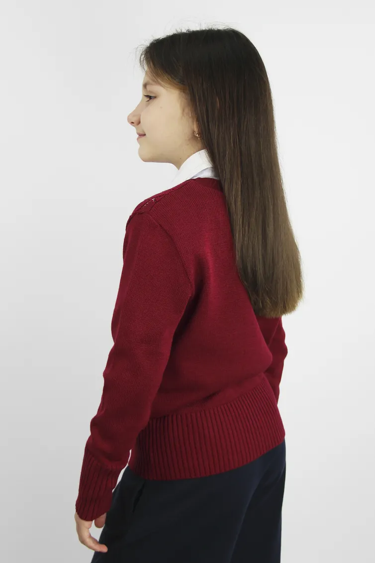 Джемперы POLESIE KIDS арт. С2211-23 3С3187-Д43 бордовая роза