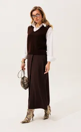 Waistcoat Romgil RV0469-ShE5 glubokij korichnevyj