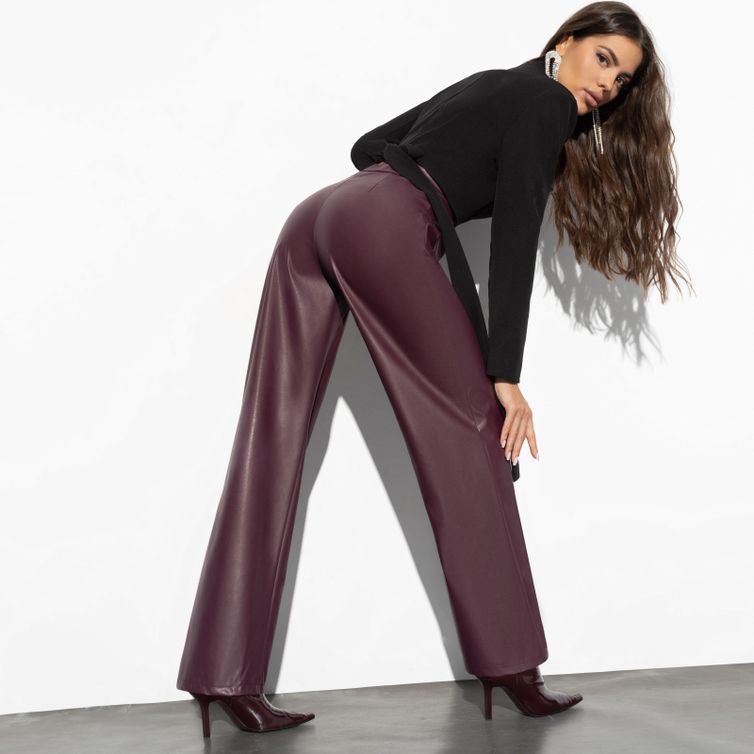 Trousers CHARUTTI #Modnyj zaxvat (hot bordo)