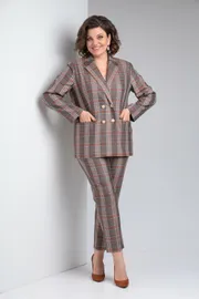 Garnitur Vilena-fashion #955 bezhevyj+kletka