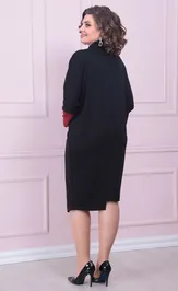 Sukienka Ладис Лайн 1519 vishnya+chernyj