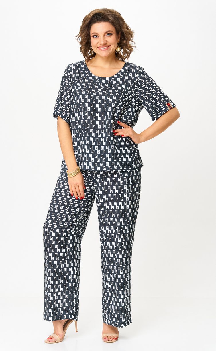 Комплект БелЭльСтиль арт. 875-322/605-273 синий принт