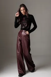 Spodnie Lyushe #4510 bordo
