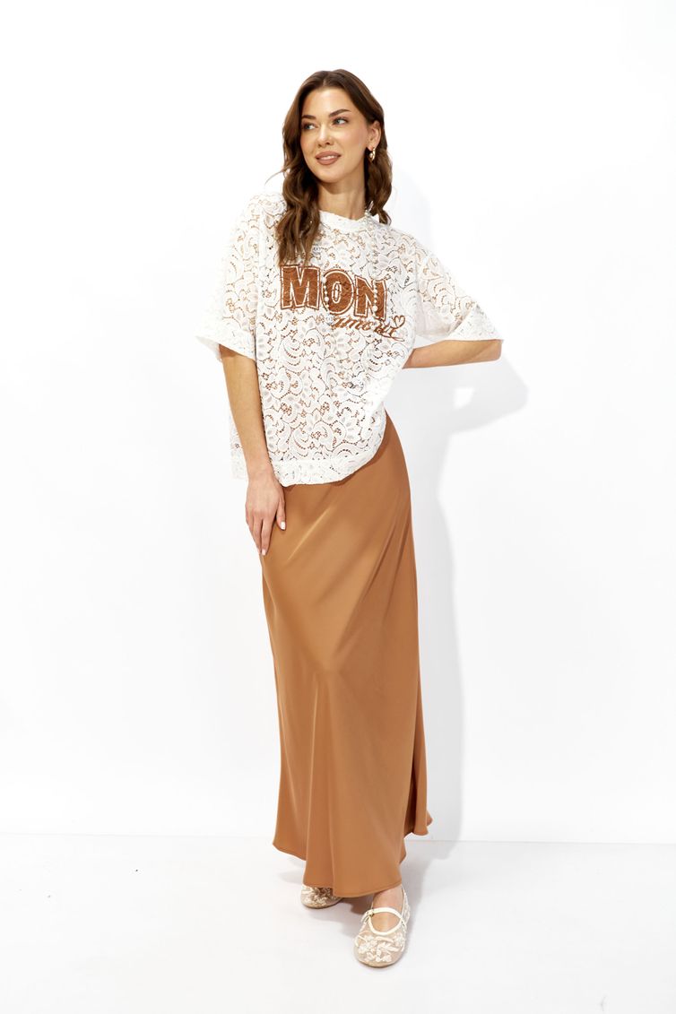 Блуза Люше арт. 4351 коричневый