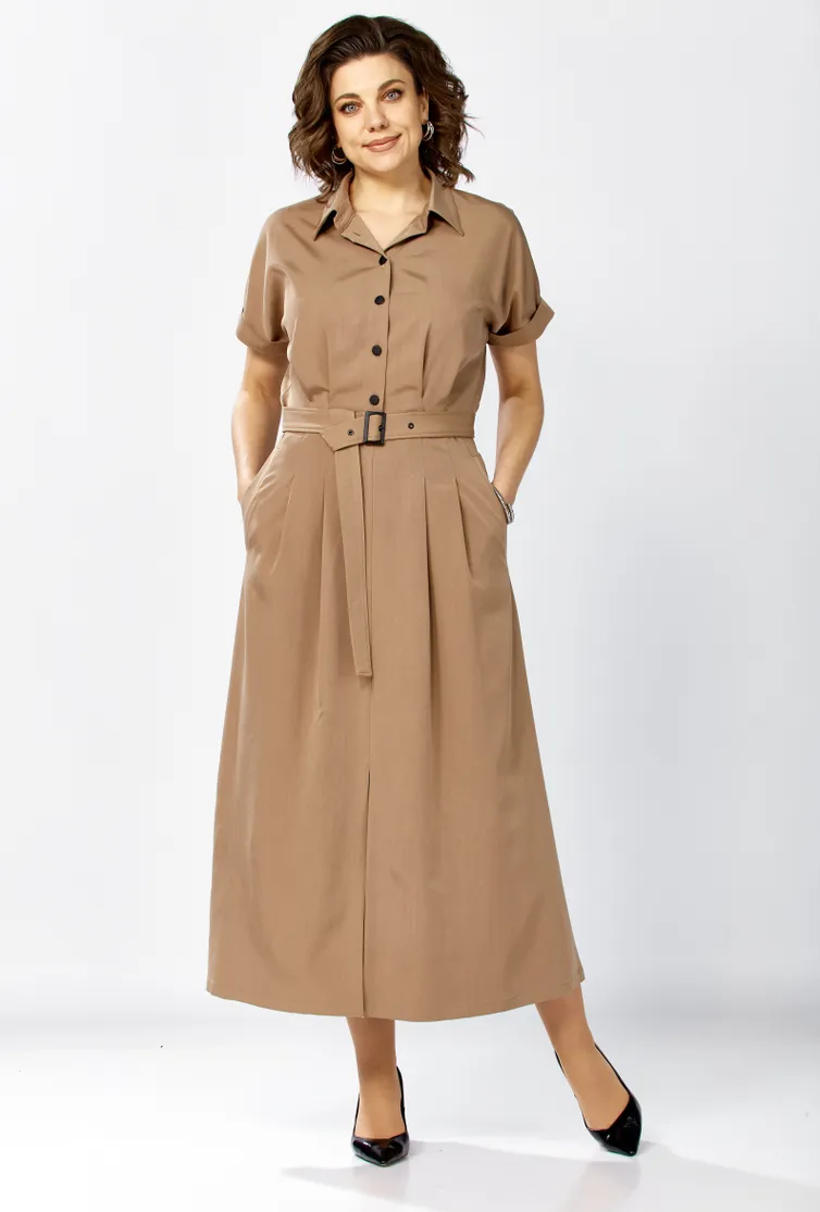 Dress Rishelie #1027 bezh