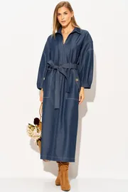 Dress LAIKONY #L-594 temno-sinij