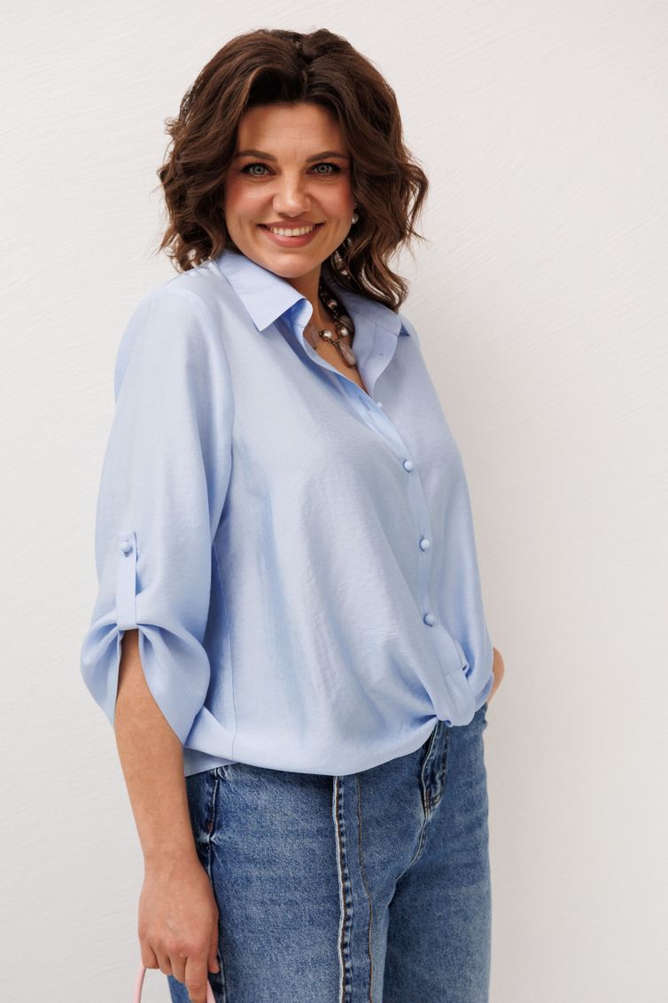 Koszula Anelli Laurel #1663.1 golubika