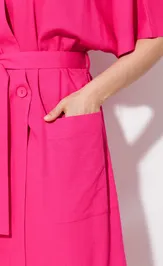 Sukienka Anastasia MAK 1327 fuksiya