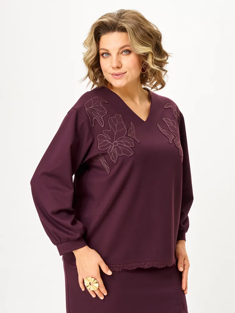 Garnitur Vilena-fashion #1169 burgundi
