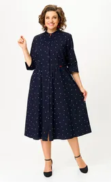 Sukienka Sale 811-233 temno-sinij