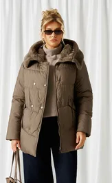 Coat Beautiful & Free 1018 xaki