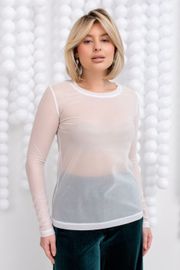 Blouses & tounics TOOK A LOOK & Angelika #AV-08s napylenie belyj