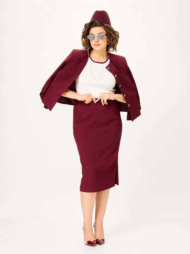 Garnitur Vilena-fashion #1126 burgundi