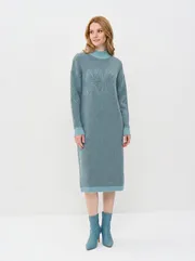 Платье Newvay арт. 9252-92009 грозовое небо/т.сер