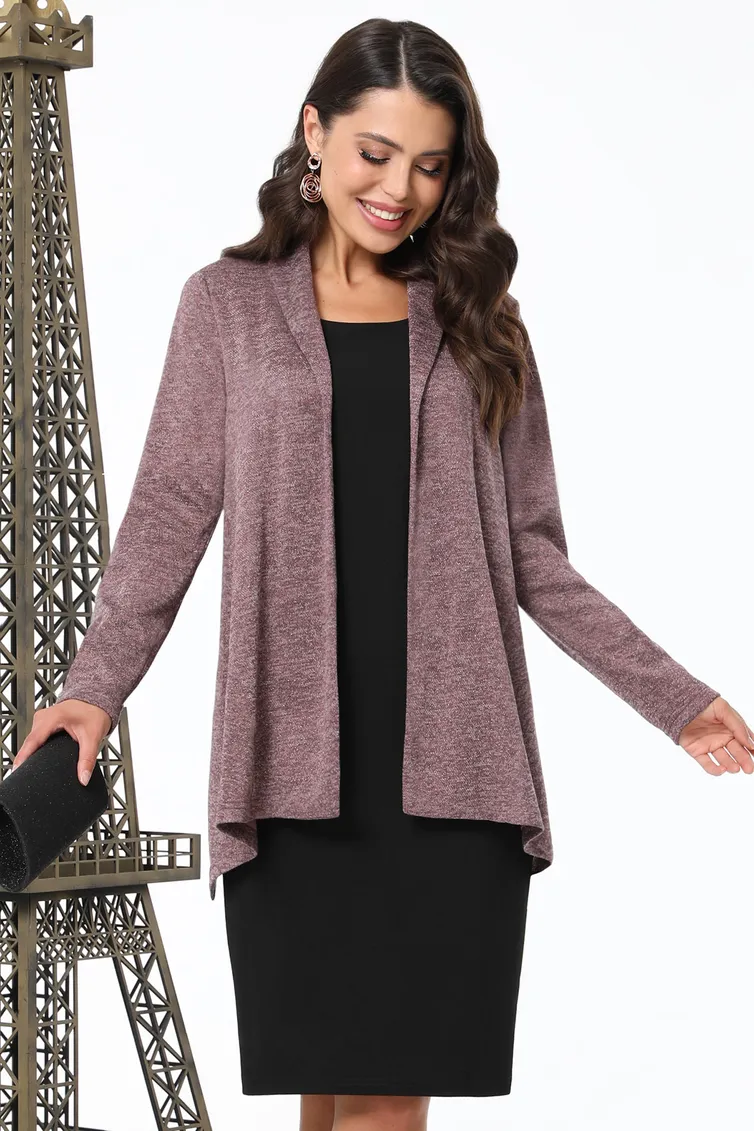 Sweter DS Trend #Kr-0141-0368-02 (raskleshennyj s dlinnymi rukavami)