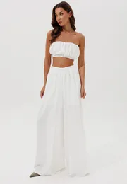 Spodnie V&N fashion #1155_belyj