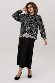 Blouse Anelli Laurel #1663 mramor nero