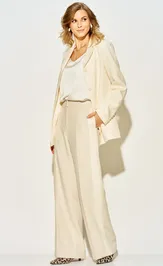 Брюки LAIKONY L-914 кремовый