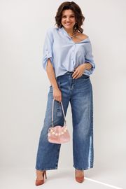 Koszula Anelli Laurel #1663.1 golubika