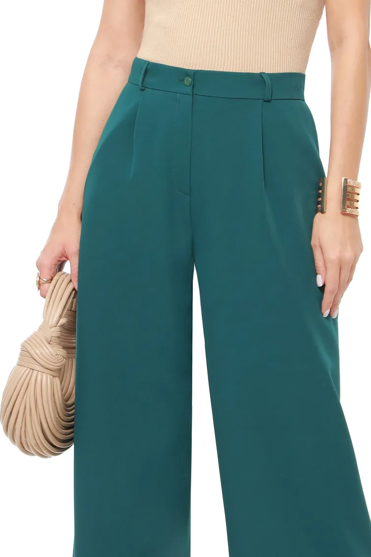 Spodnie DS Trend #Br-0185-0324 (zelenye s zashhipami)