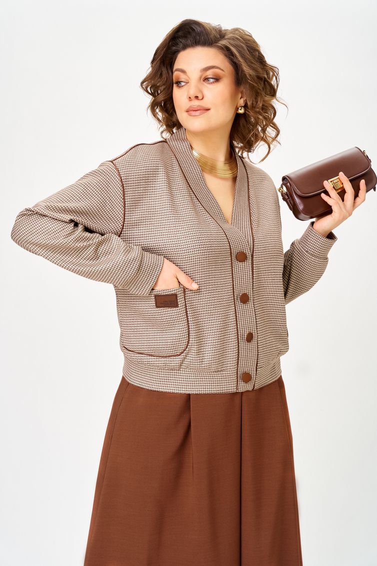 Garnitur Aira Style #24131 komplekt bezhevo-korichnevyj