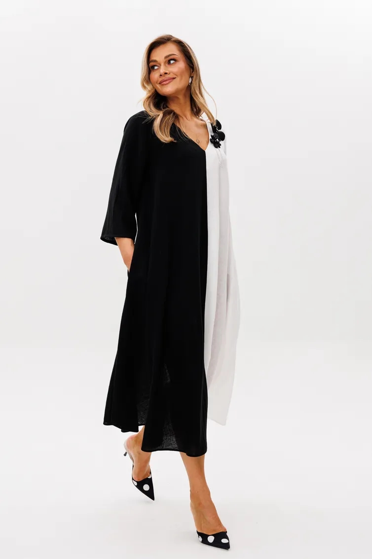 Dress Anastasia #1243 plate cherno-belyj