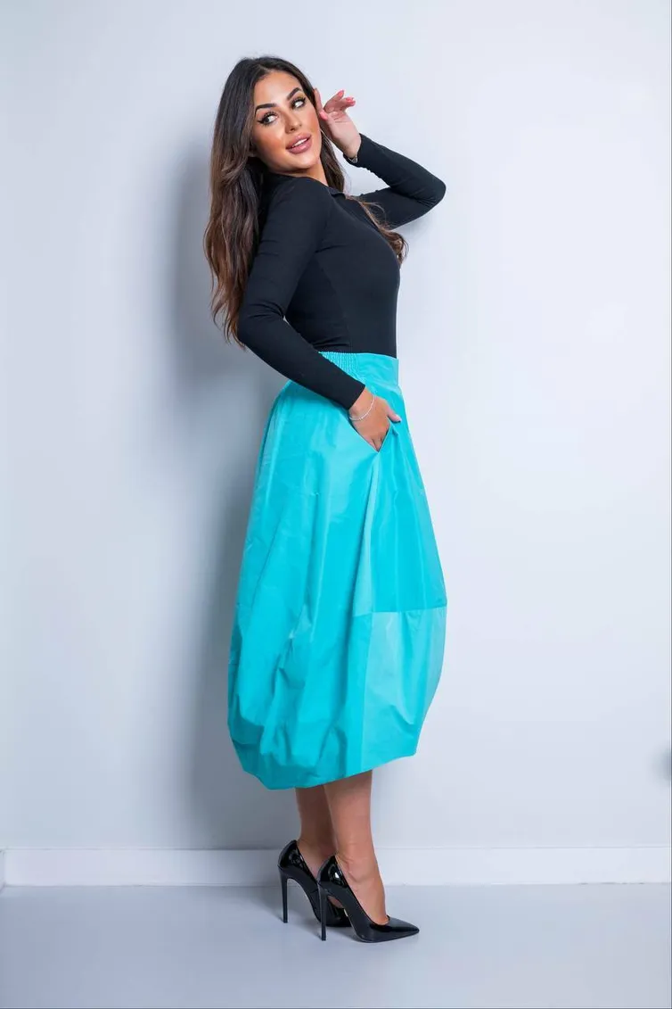 Skirt nika.pl #0504401 Sigma-44 biryuzovyj