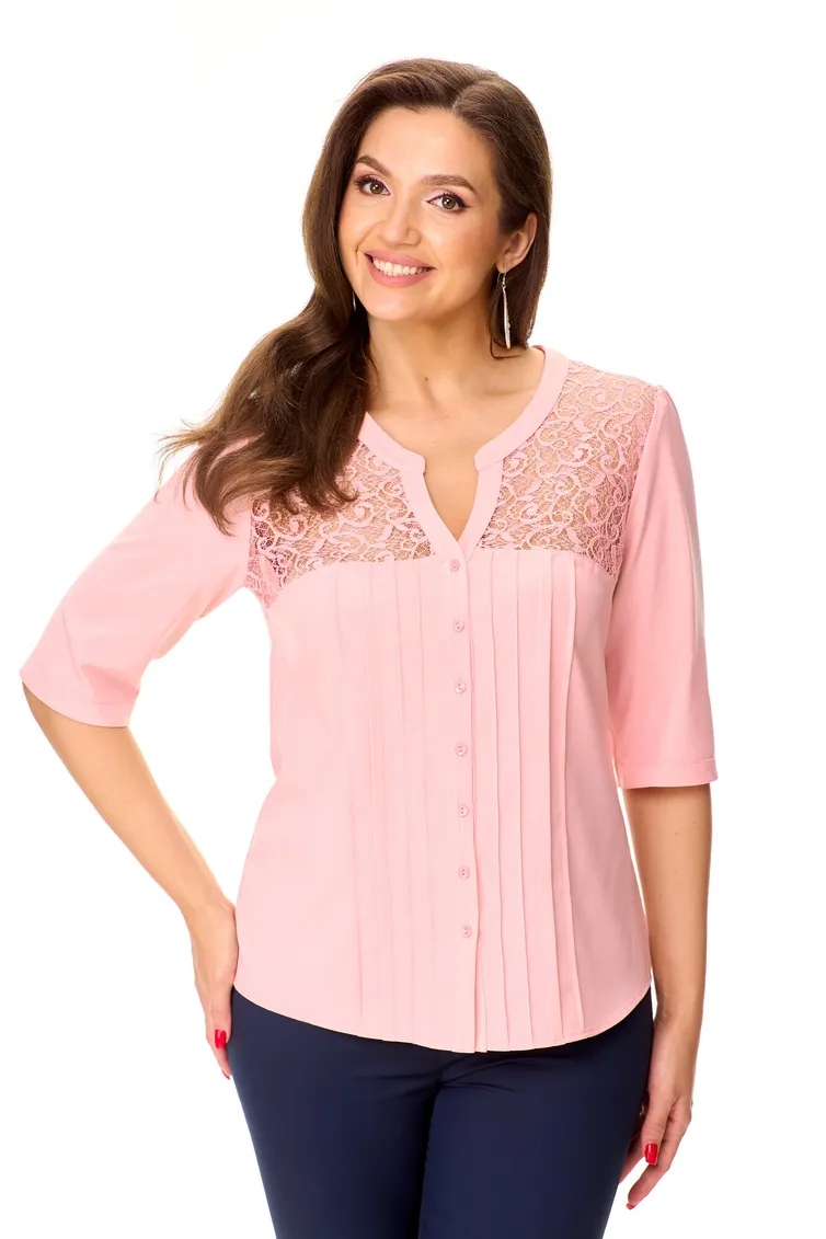 Bluzka Abbi #4039 rozovyj
