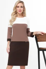 Sukienka DS Trend #P-4404 (Klassnaya ideya, braun)