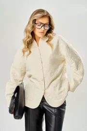Kurtka Ava fashion #M-227 molochnyj