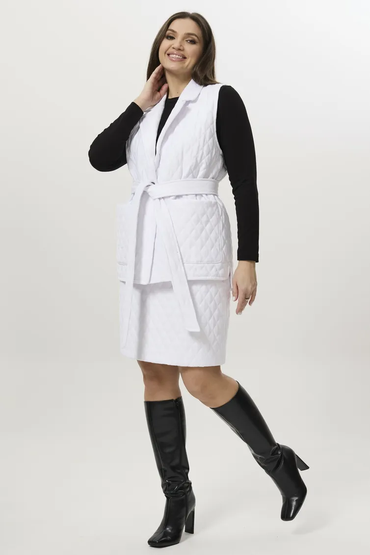 Spódnica Ma Cherie #2074 belyj
