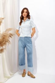 Джемпер Люше арт. 4344 голубой