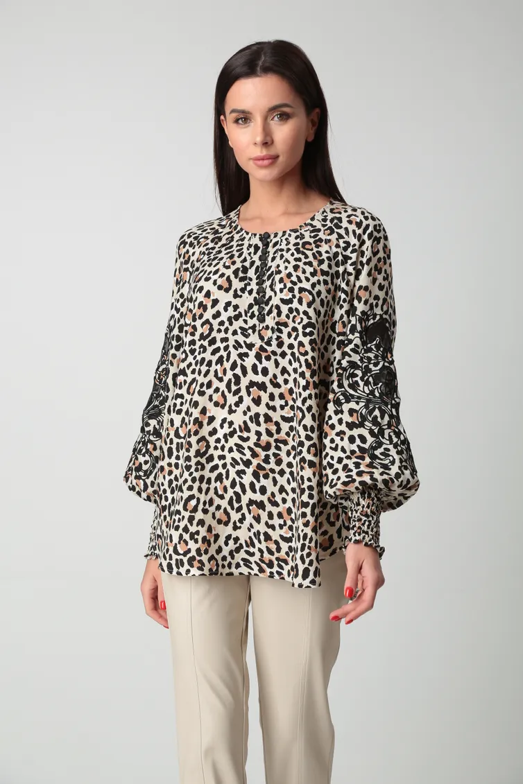 Bluzka SandyNA #130413 leopard