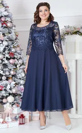 Платье Mira Fashion 3978-7 син