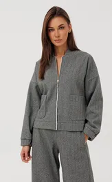 Бомбер V&N fashion 1206_серый