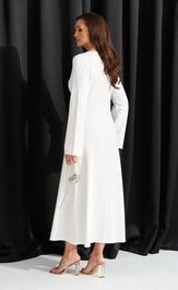 Sukienka Alta Moda 1055 belyj