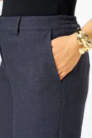 Trousers BelElStyle #601-308 sero-sinyaya kletka